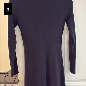 Anthropologie Black Long Sleeve Dress